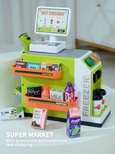 DIY Childrens Simulation Mini Supermarket Cashier Toy Set Puzzle Toy Play Home Birthday Toy