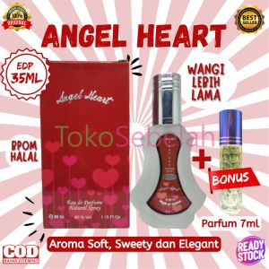 PARFUM ANGEL HEART 35ML DOBHA EDP BONUS PARFUM 7ML - PARFUM WANITA PRIA TAHAN LAMA - PARFUM MINYAK WANGI DOBHA - MINYAK WANGI WANITA TAHAN LAMA - PARFUM WANITA ORIGINAL - PARFUM ARAB TAHAN LAMA - FARFUM WANITA PRIA TAHAN LAMA - PARFUM SPRAY - COD