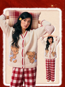 NAITANGPAI | Collaborative Warm Thick Winter New Year Red Home Wear