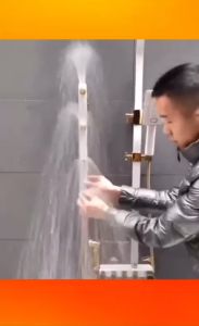 Sen cây tắm đứng nóng lạnh 5 chức năng massage toàn thân vàng đen sen cây củ đồng phủ nano tắm toàn thân sang trọng