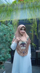 Hijab Bergo Instan Motif Premium Jilbab Instan Terbaru Bergo Printing Syar"i Muslim Wanita Nyaman