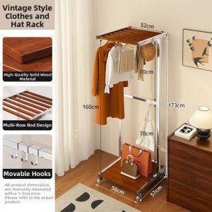 Multifunctional Bedroom/Living Room Iron Clothing Rack