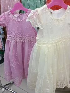 ชุดเดรส ชุดเจ้าหญิง ปักลายดอกไม้  เหมาะสมออกงาน สำหรับเด็กผู้หญิง มีของพร้อมส่ง