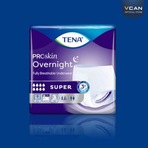 (ยกลังส่งฟรี) TENA Proskin Night ผ้าอ้อมผู้ใหญ่ บางแพ้ง่าย สำหรับผิวบอบบางแพ้ ซึมซับตลอดคืน แห้ง นุ่มสบาย