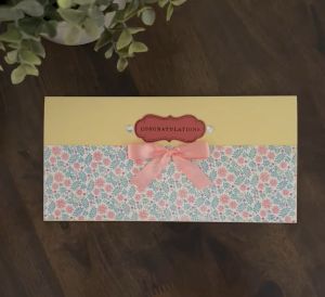 Congratulations Gift Card - Pocket / Sleeve - Money Holder - Voucher Holder - Ang Pow Card – Sweet Floral