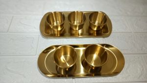 Dụng Cụ Spa Dụng Cụ Y Tế Khay Inox Vàng Đựng Dụng Cụ Y Tế Đẹp