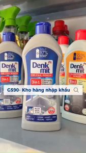 Dung dịch vệ sinh tẩy rửa nồi inox bồn rửa chén bát tẩy dầu mỡ trên bếp DENKMIT 3 IN 1 Hàng nhập khẩu Đức chai 300ml