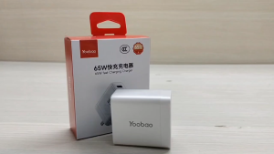 Original YOOBAO Y-761A2C 3 In 1 Type-C And USB-A Port 65W GaN Fast Charging Power Adapter with 3C Certification