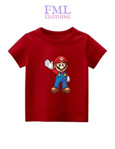Kaos Anak-Anak Gambar Super Mario Viral (usia 2-10 Tahun) Katun PE