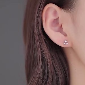 Bông Tai Dải Mobius S999 Bạc Nguyên Chất