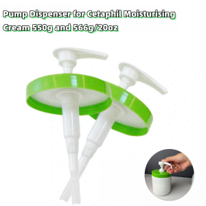 Pump Dispenser for Cetaphil Moisturising Cream 550g and 566g/20oz Pump Head with Lid Compatible with Cetaphil Body Moisturizer