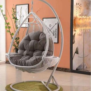Thickened Round Basket Swing Cushion for Single Person Bed Room