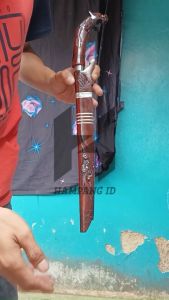 Golok Sembelih Gagang Macan 30cm Gagang Ukiran Barlen Kepala Macan