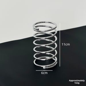 Aesthetic High Quality Stainless Steel Toothbrush Holder With Spring Mechanism