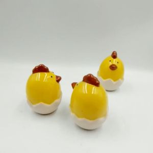 Trang trí sân vườn - Gà con nở trứng 85 chiều cao 8.5cm - Phụ kiện terrarium - Phụ kiện tiểu cảnh