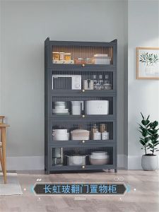 Kitchen Cabinet Storage Multilevel Kitchen Cabinet Organiser Cupboard Cabinet Microwave Oven Pot Rack Home Shelf Rack