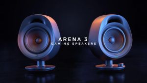 SteelSeries Arena 3 Innovative Full-range Gaming Speaker 2.0 Massive 4" Drivers Wired + Bluetooth Speaker (61535)