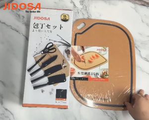 Bộ dao kéo 5 món nhà bếp cao cấp JIDOSA JD3600 đúc nguyên khối chắc chắn chịu lực bằng thép không gỉ đa năng