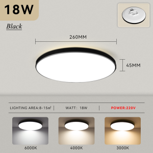 CY Modern Ceiling Led Ceiling Lamp Bedroom Light Energy Saving 18W 30W Ip65 Waterproof Round Led Ceiling Light For Indoor 220V