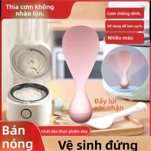 Chịu Nhiệt Độ Cao Thìa Cơm Chống Dính Nhựa ABS Dọc Hộ Gia Đình Dụng Cụ Nhà Bếp Dễ Dàng Vệ Sinh Chống Bụi Phục Vụ Thìa
