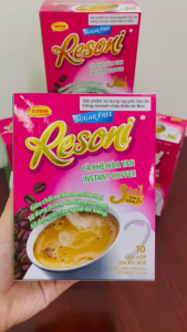 Cà phê hoà tan  3in1 RESONI sử dụng tốt cho người ăn kiêng và người mắc bệnh tiểu đường