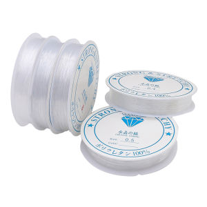 0.25-0.8mm 1 cuộn màu trắng trong suốt Cước Câu Cá Sợi nylon dây cườm cho phụ kiện thủ công đồ trang sức tự làm