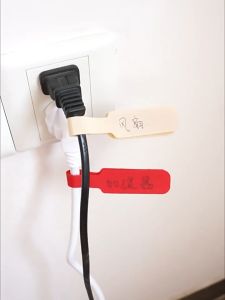 Băng dính velcro Nhãn dán giấy ghi chú tên dây điện cáp sạc giúp tìm kiếm nhanh chóng