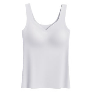miiow | Ice Sensation Strap Vest Womens Inner Wear With Chest Pad 2025 New Summer Outerwear Simple Style Nylon Fabric Base Top