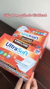 Giấy thơm quần áo giấy nến ủ thơm giữ mùi quần áo KIRKLAND Fabric Softener nhập khẩu mỹ 250 tờ-Life Style 4U