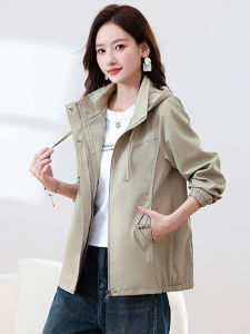 MANWUJINGLING | New Fall Womens Trench Coat Short Stand Collar Large Size Casual