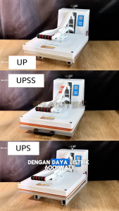 Mesin Heat Press Sablon Kaos 38x38 600 Watt HIGH PRESSURE Premium Extra Spring Extra Sliding GRAKITEC all varian
