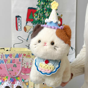 Gối Búp Bê Mèo Nhồi Bông Mềm Mại Dễ Thương Gối Ngủ Cho Bé Gái Quà Tặng Sinh Nhật Búp Bê Mèo Nhồi Bông PP Nguyên Bản