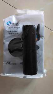 SG Ready Stocks Disposable 100pcs/5Roll/Pack 45x50cm Premium Garbage Bag Waste Bag Trash Bag Kitchen Bag Breakpoint One-off Rubbish Bag for Heavy-duty Kitchen Waste