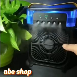 Quạt Điều Hòa Phun Sương Hơi Nước đá lạnh Mini Để Bàn 3 Chế Độ Tích Hợp Led Chế Độ Hẹn Giờ
