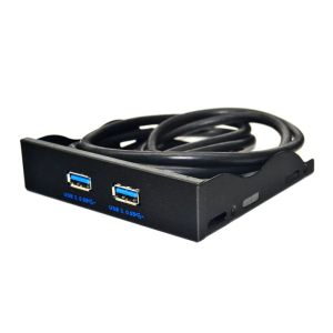 Nworld 4‑Port 5Gbps USB3.0 & USB2.0 Front‑Panel Hub 20‑Pin Internal Splitter‑Bracket for 3.5 Inch Floppy Bay Desktop PC Case