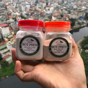 Combo 100g bột phèn phi và 100g phèn quế ngăn đổ mồ hôi khử hôi nách hôi chân