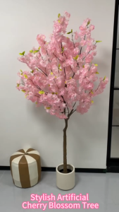 Premium Artificial Cherry Blossom Tree Decor 120/160/180cm High Simulation Fake Flower Plant