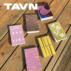 TAVN Daily Notes Color Block Letter Logo Convenient Tearable Notebook Sticky Pad Book 100 Sheets Business Stationery Supplies