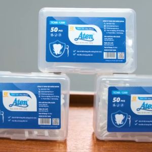 [HỎA TỐC] Tăm chỉ nha khoa tiệt trùng Aten made in Vietnam Hộp 50 chiếc