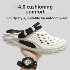 Mens Breathable Thick Bottom Sandals Summer 2025 New Style Driving Anti-slip Wear-resistant Open-toe Outdoor Slippers