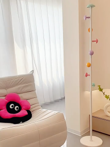 Coat Rack Clothes Rack Bedroom Clothes Rack Drying Wide Hooks Metal Mushroom Coat Hat Rack