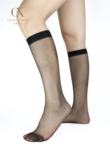 Mens Formal Ultra-Thin No-Heel Disposable Mid-Calf Plain Silk Stockings Chenxigent Simplistic Design Nylon Material Home Use