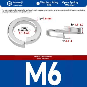 GUWANJI | Pure Titanium TC4 Spring Washers