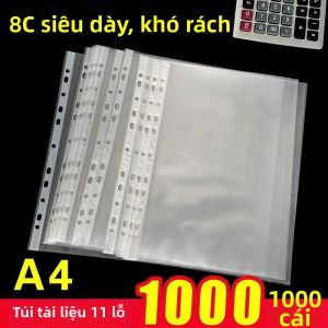MOLIDA | Punchable Thickened Clear A4 Document Folder