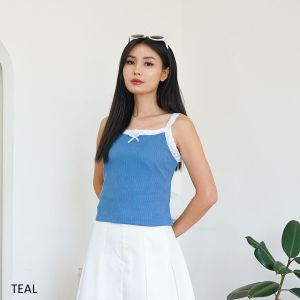 atasan tanktop wanita / tanktop knit elvina