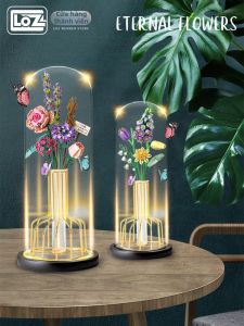 Loz | Bó Hoa Hồng Trang Trí DIY Bằng Khối Xây Dựng