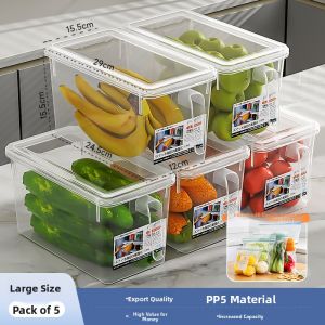 Food Grade Fridge Storage Box ness Container Kitchen Vegetable Fruit Special Organizer Frozen Egg Dumpling Box E3650