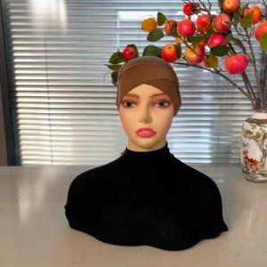 Black Instant Hijab Pull-Over Modal Hat Underscarf Muslim women Hijab Bottom Caps Bonnet Daily wear