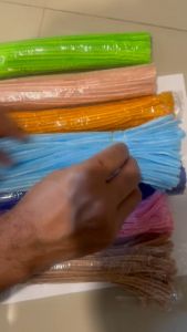 ลวดกำมะหยี่ สำหรับงานประดิษฐ์ สำหรับงานฝีมือ ดอกไม้ทำมือ สีสดใส น่ารัก DIY100เส้น