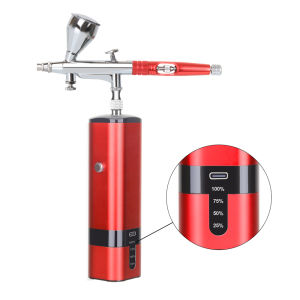 Hot Sell Cordless Airbrush Compressor Kit Very Convenient Wireless Makeup Nail Beauty Cake Double Action Spray Air Brush Pen